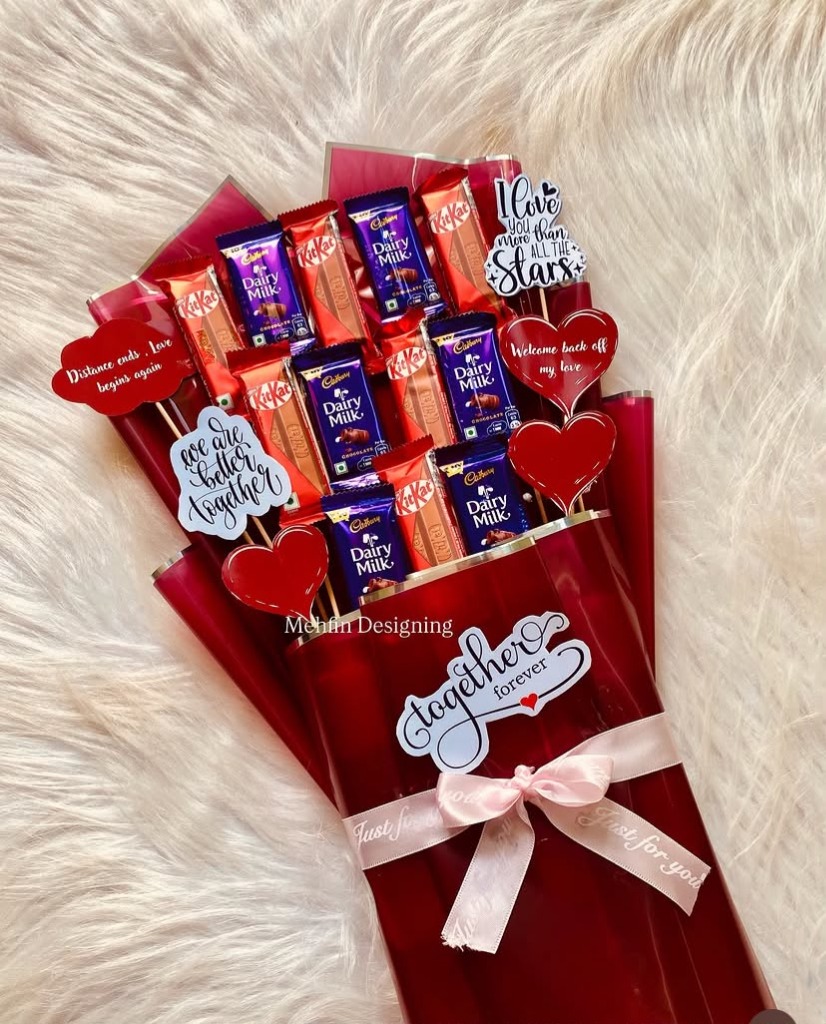 Personalized Artisanal Chocolate Bouquet - Together Forever
