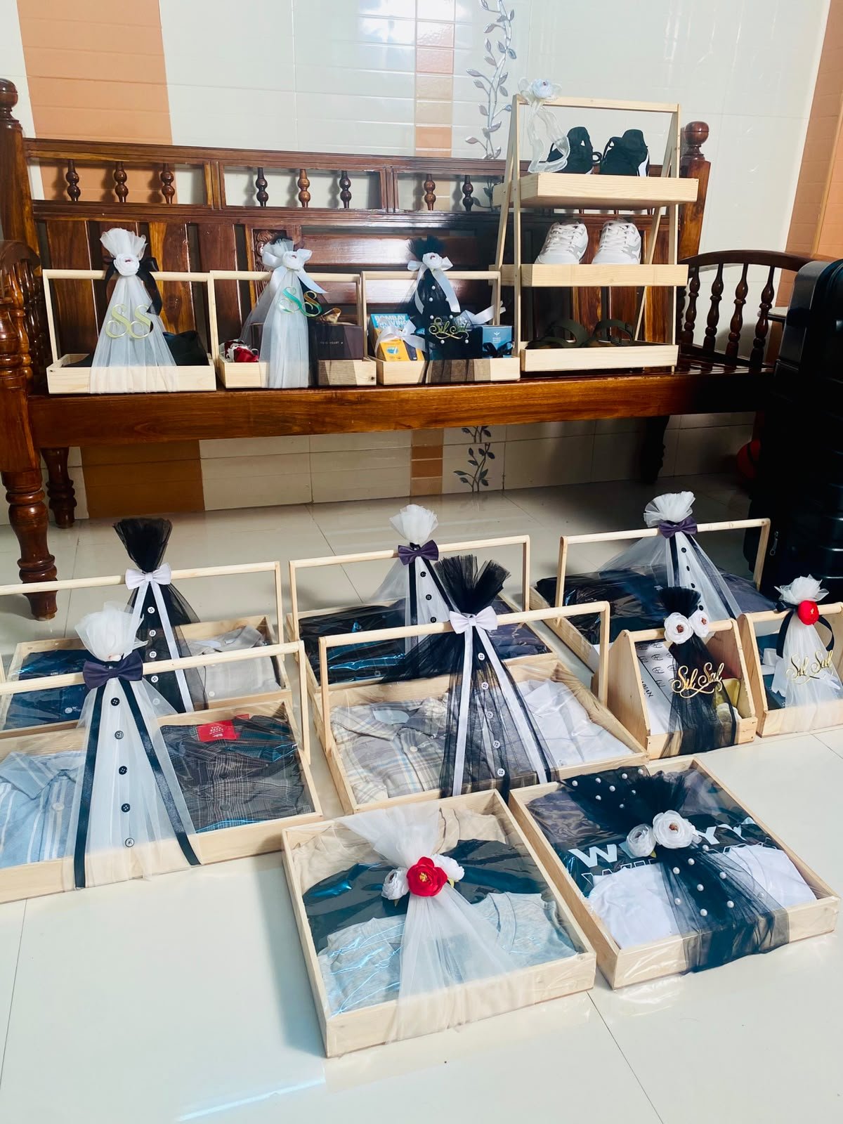 Bridal Trousseau Trays Presentation